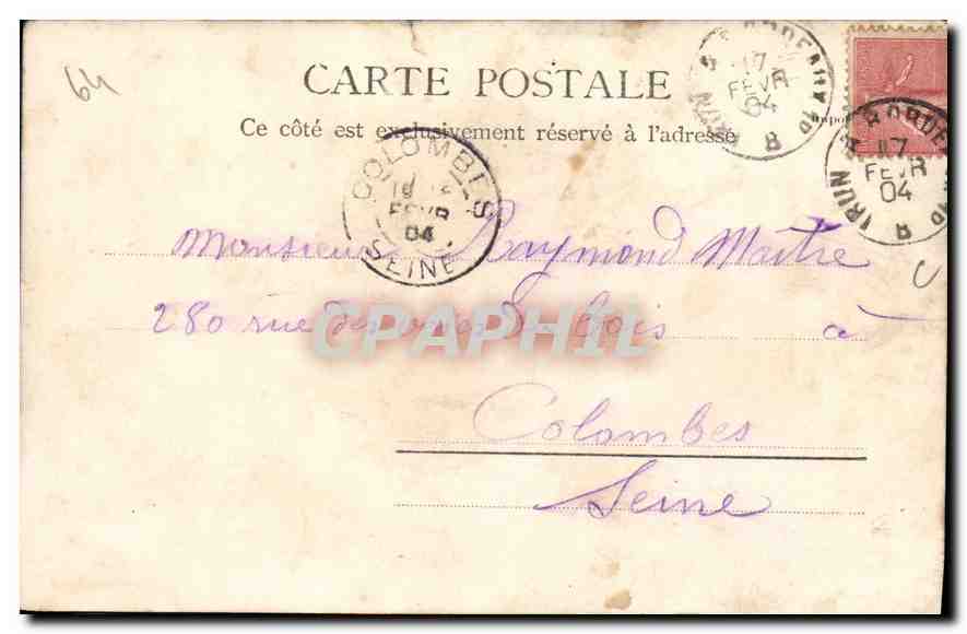 Pont international du chemin de fer — Hendaye — A. Villatte, éditeur, Tarbes — Reverso
