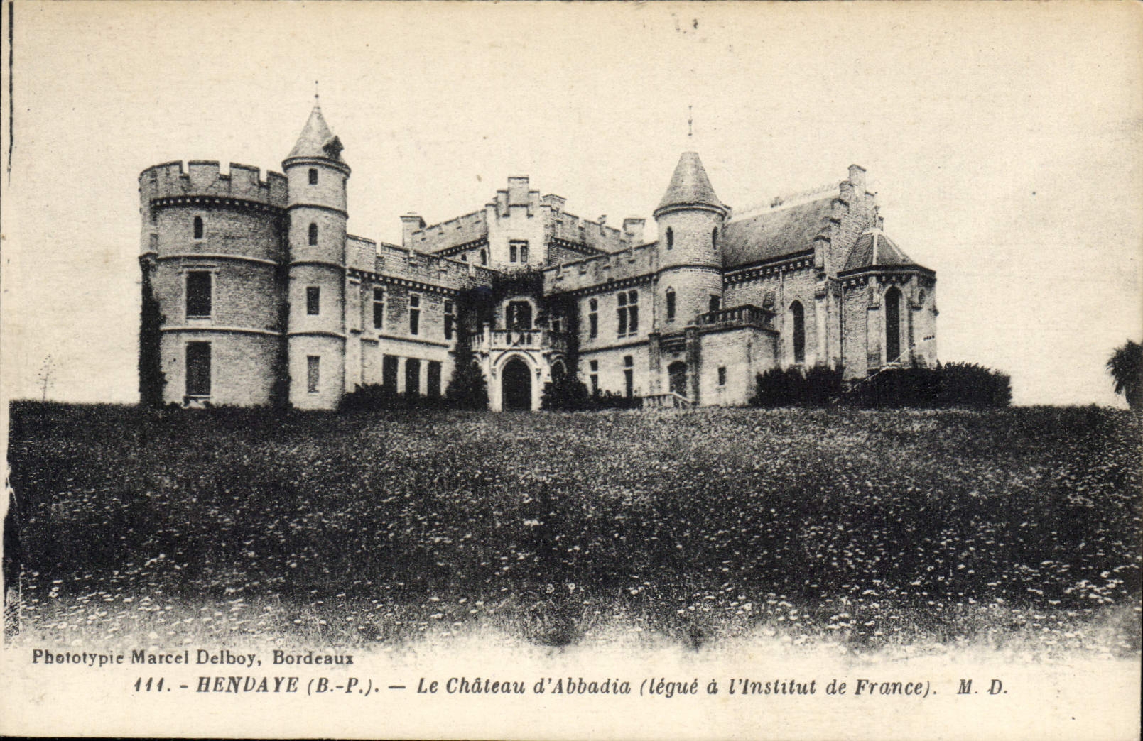 Château d'Abbadia — Hendaye (B.P.) — Phototypie Marcel Delboy, Bordeaux — n°444