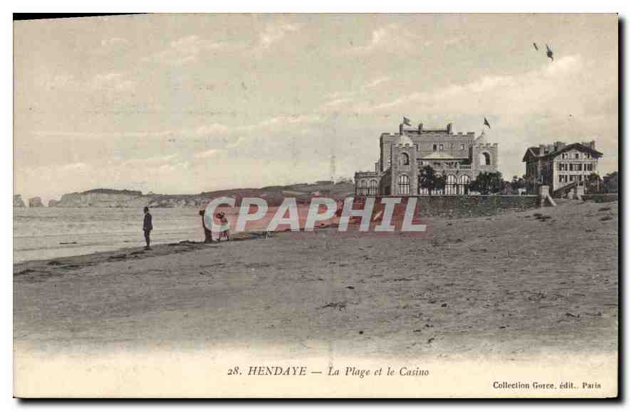 CPA Hendaye La Plage et le Casino