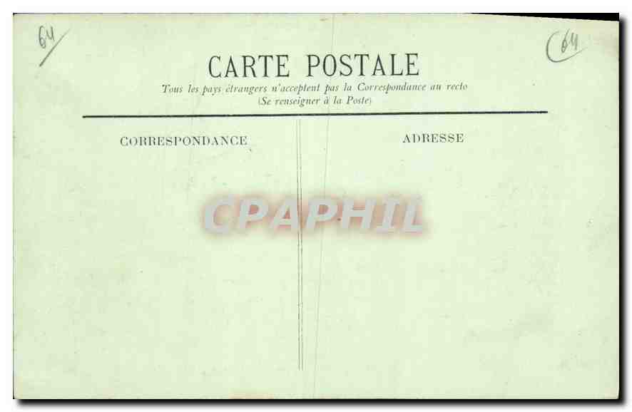CPA Hendaye La Plage et le Casino — Back