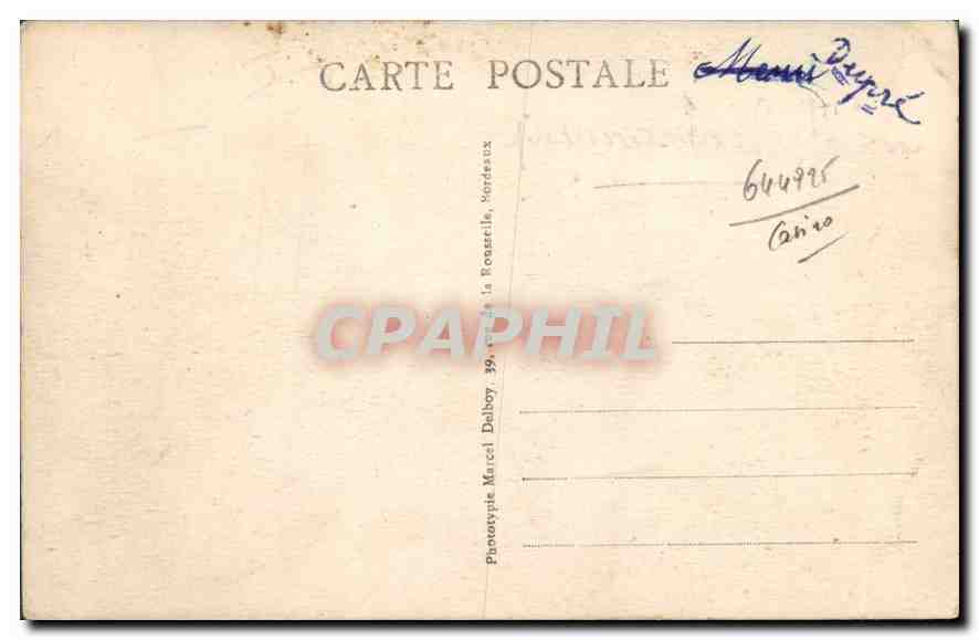 CPA Hendaye Le Casino et le Boulevard Promenade de la Plage — Rückseite