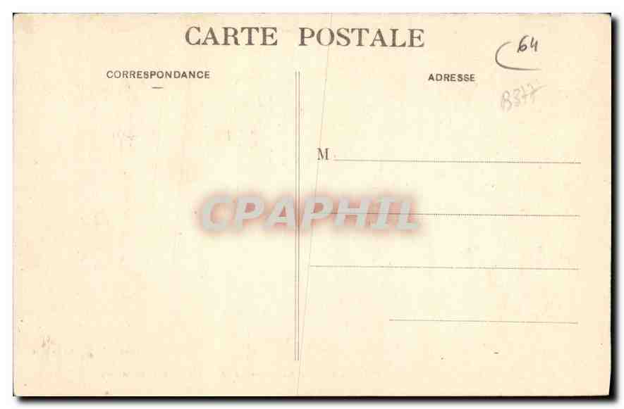 CPA Hendaye Vue sur Fontarrabie La Bidassoa et le Jaizquibel (Espagne) — Rückseite