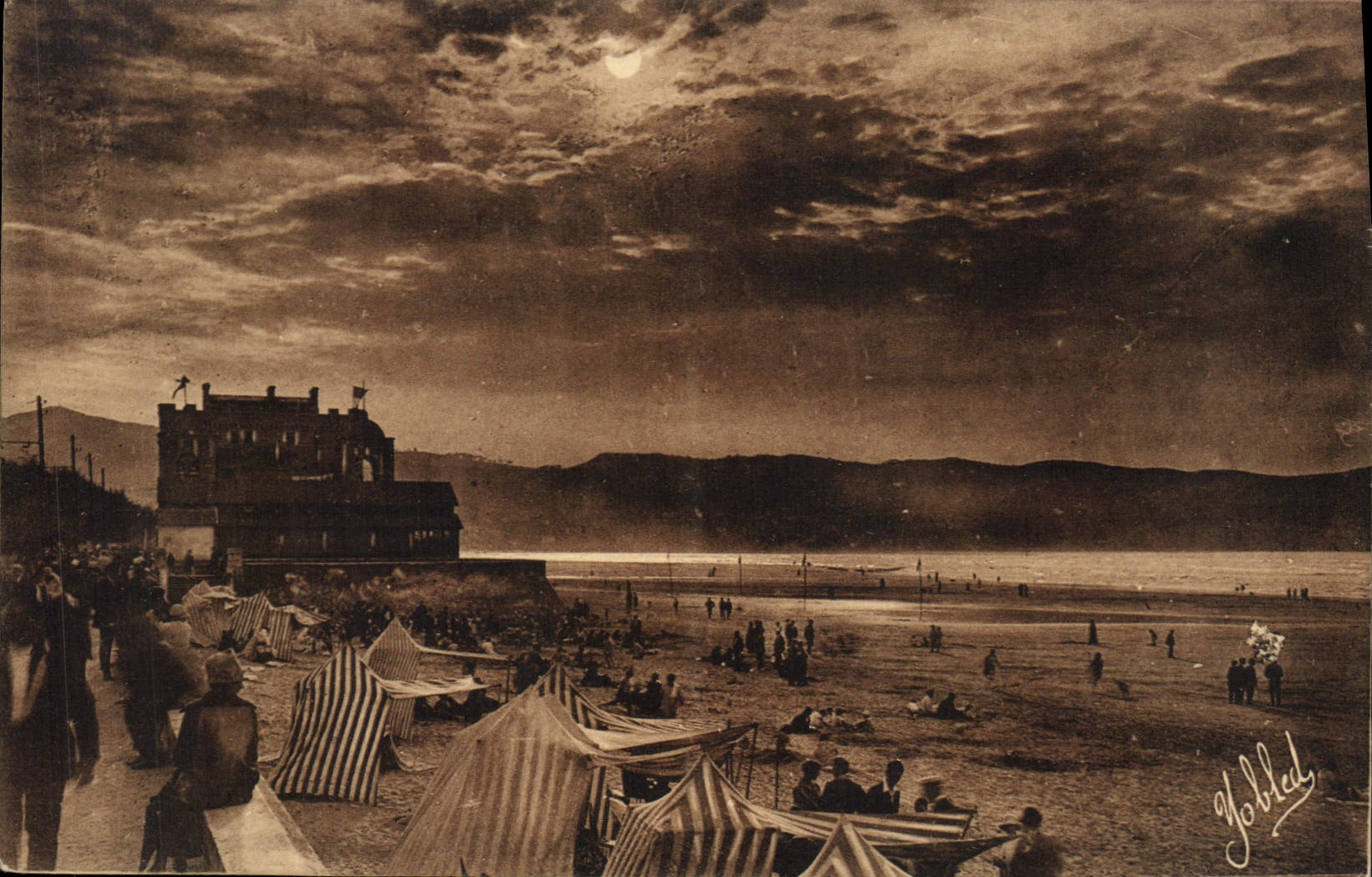 Hendaye (B.-P.) — Coucher de Soleil — Phototypie Yobred