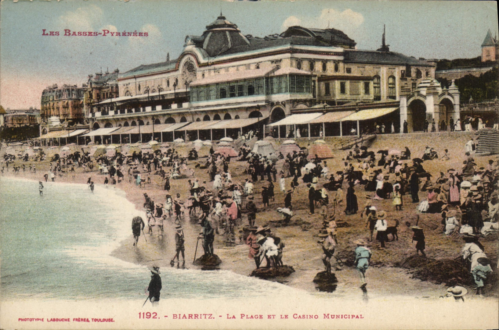 CPA Biarritz La Plage et le Casino Municipale