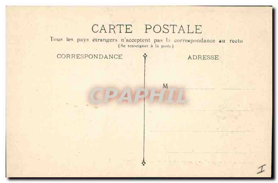 CPA Biarritz Le Rocher de la Vierge et le Roche Percee — Verso