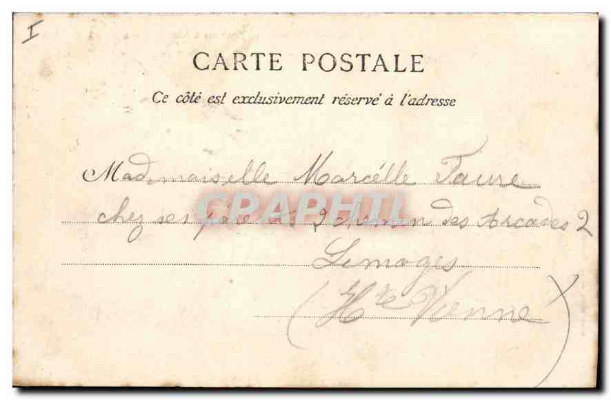 CPA Biarritz Villa Belza et Rocher a Maree Basse — Rückseite