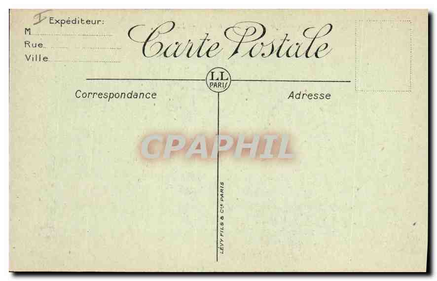 CPA Biarritz L'Esplanade et le Rocher de la Vierge — Rückseite