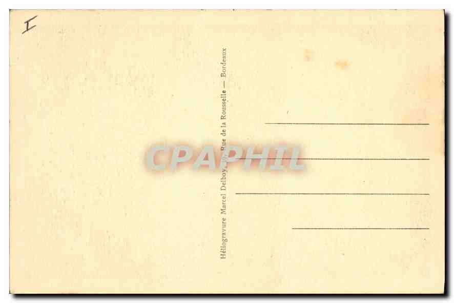 CPA Biarritz La Loge de Theatre — Verso