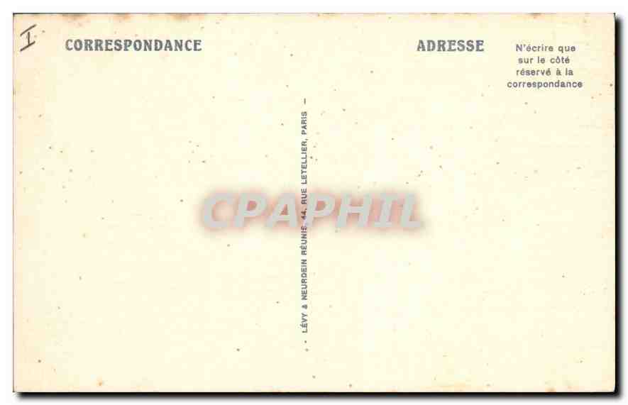 CPA Biarritz Le Rocher du Basta — Verso