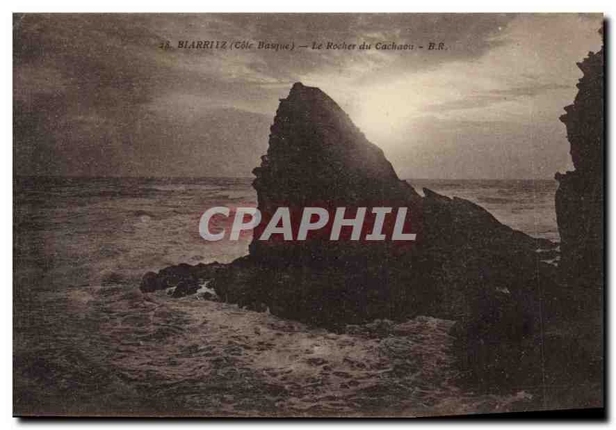 CPA Biarritz (cote Basque) Le Rocher du Cachaou