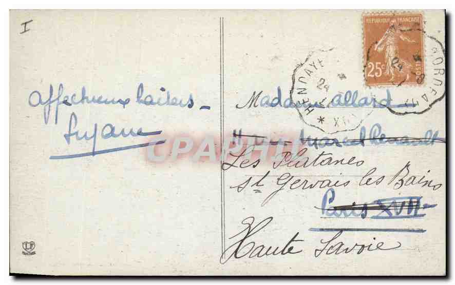 CPA Biarritz Les Basses Pyrenees Les Roches Perces — Rückseite
