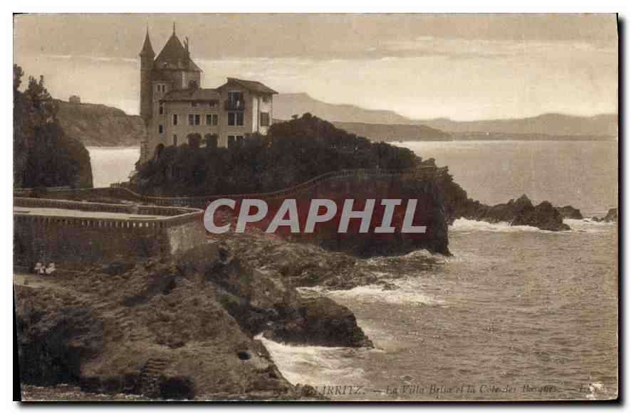 CPA Biarritz La Vierge et la Cote