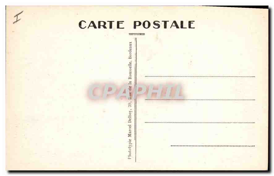 CPA Biarritz La Plage et la Cote — Rückseite