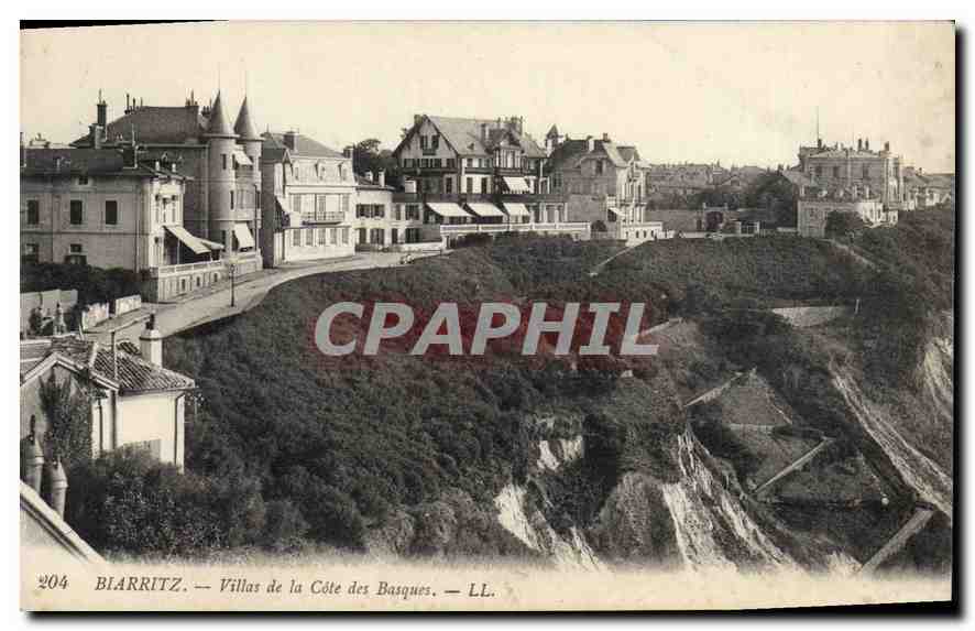 CPA Biarritz Villas de la Cote des Basques