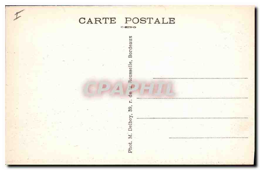 CPA Biarritz Plage et Place Bellevue — Rückseite