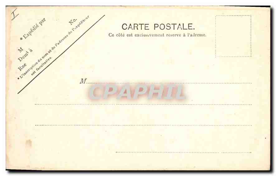 CPA Biarritz Rocher le Basta — Rückseite