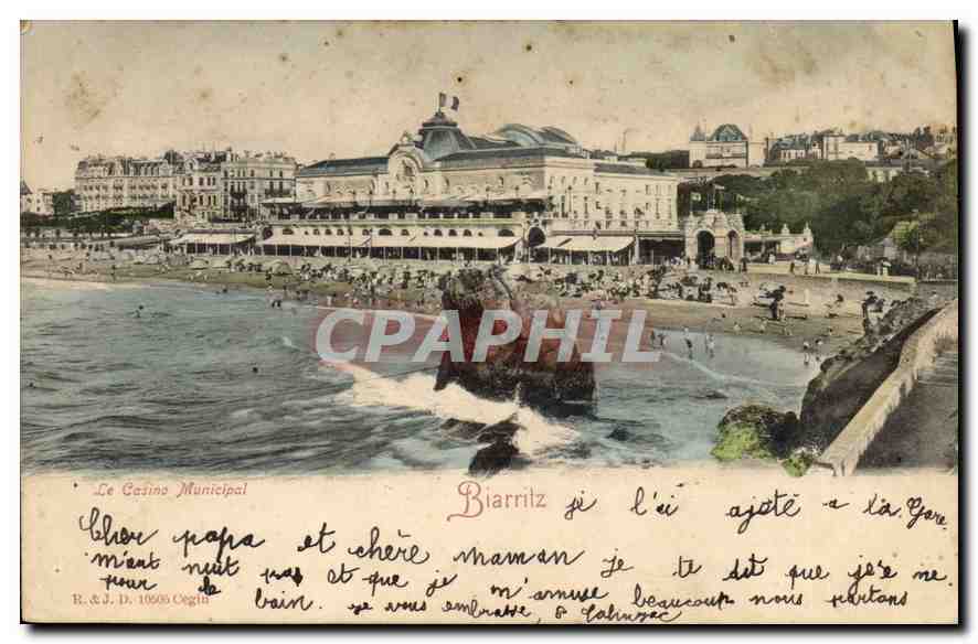 CPA Biarritz Le Casino Municipal