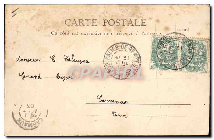 CPA Biarritz Le Casino Municipal — Back