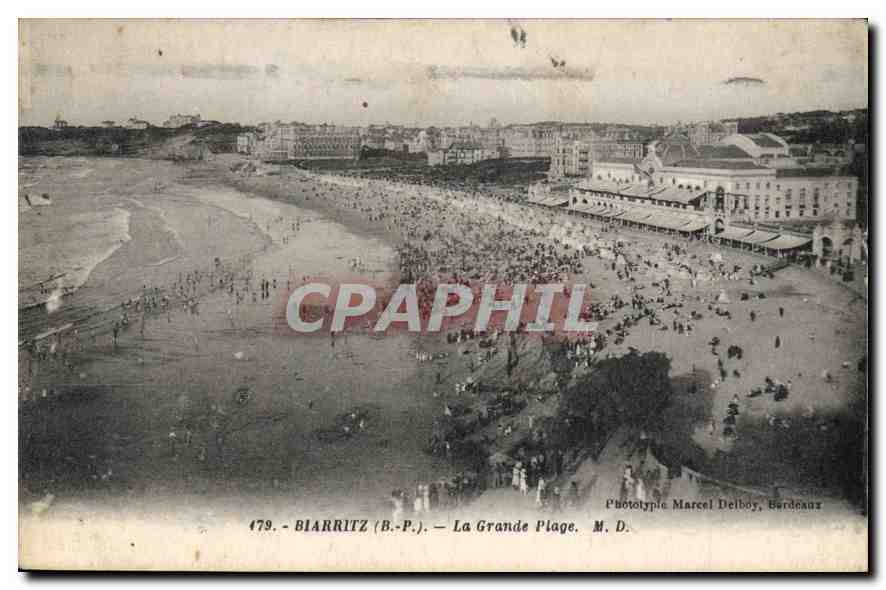 CPA Biarritz La Grande Plage