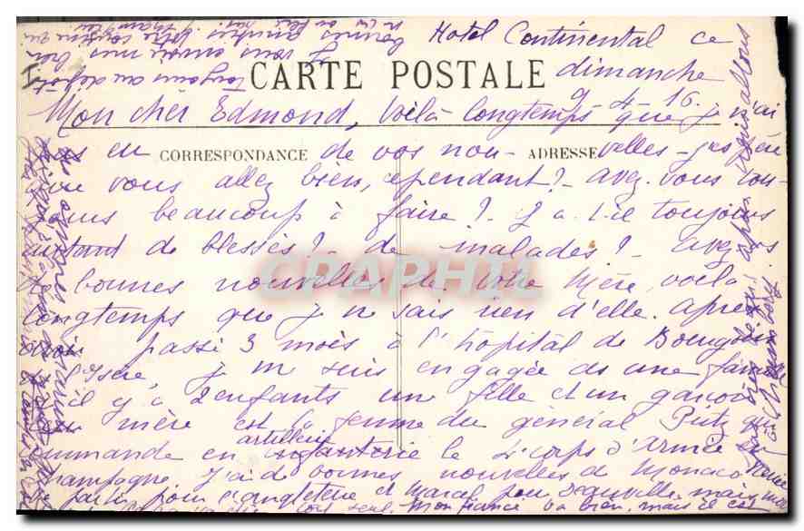 CPA Biarritz Pittoresque La Reine des Plages — Rückseite