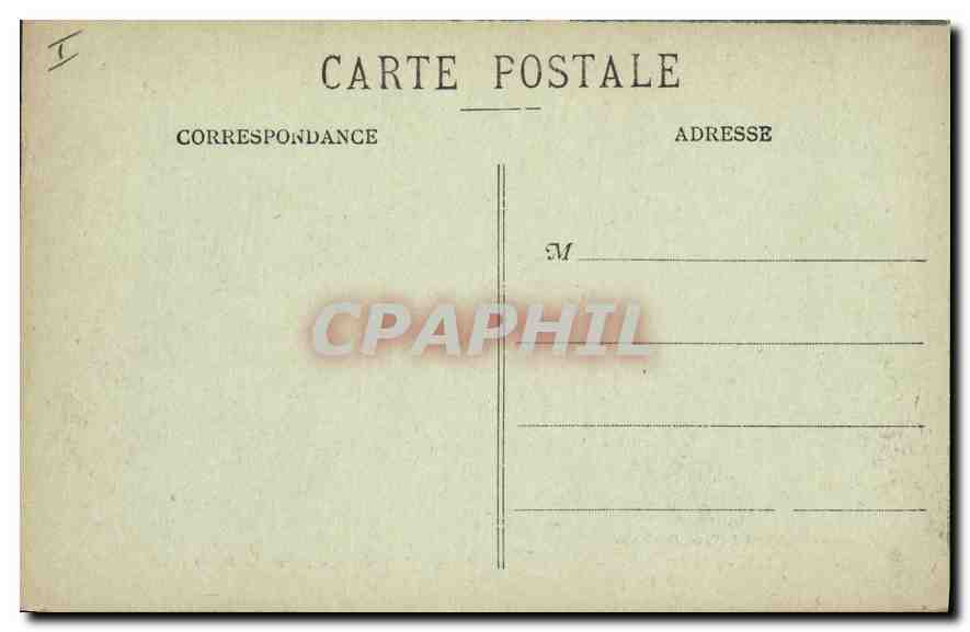 CPA Biarritz Plage Casino Municipa Hotel du Palais vu prise sous le Tamari — Rückseite