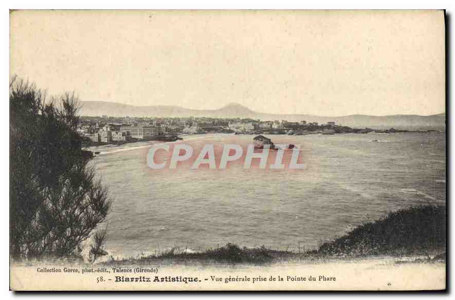 CPA Biarritz Artistique Vue generale prise de la Point du Phare