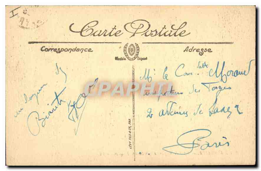 CPA Biarritz Effet de Vague a la cote des Basques — Rückseite