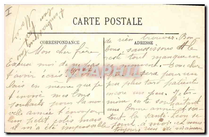 CPA Biarritz Vue generale de la Promenade de la Plage — Rückseite