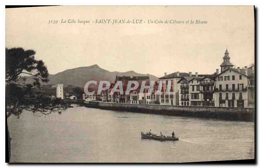 Saint-Jean-de-Luz - Un Coin de Ciboure et la Rhune — Bromotype GAUTREAU, Laugon (Gironde)