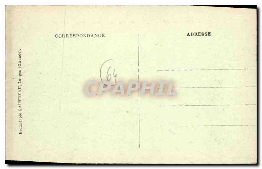 Saint-Jean-de-Luz - Un Coin de Ciboure et la Rhune — Bromotype GAUTREAU, Laugon (Gironde) — Verso