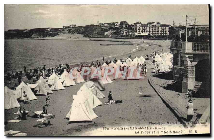 CPA Saint Jean de Luz La Plage et le Golf Hotel