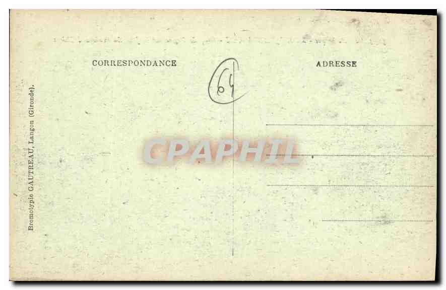 CPA Saint Jean de Luz Coup de Vague sur la Jetee du Boulerard Thiers — Verso