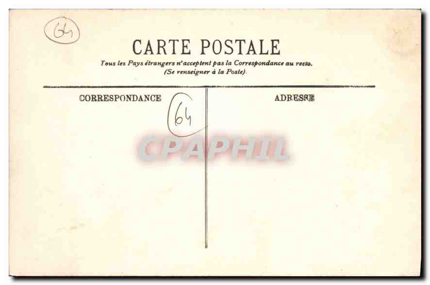 CPA Saint Jean de Luz L'Eglise de Ciboure et le Port — Verso