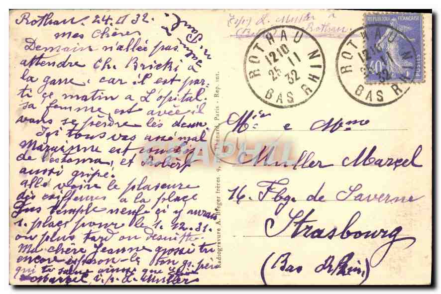 CPA Saint Jean de Luz La Baie et le Casino — Verso
