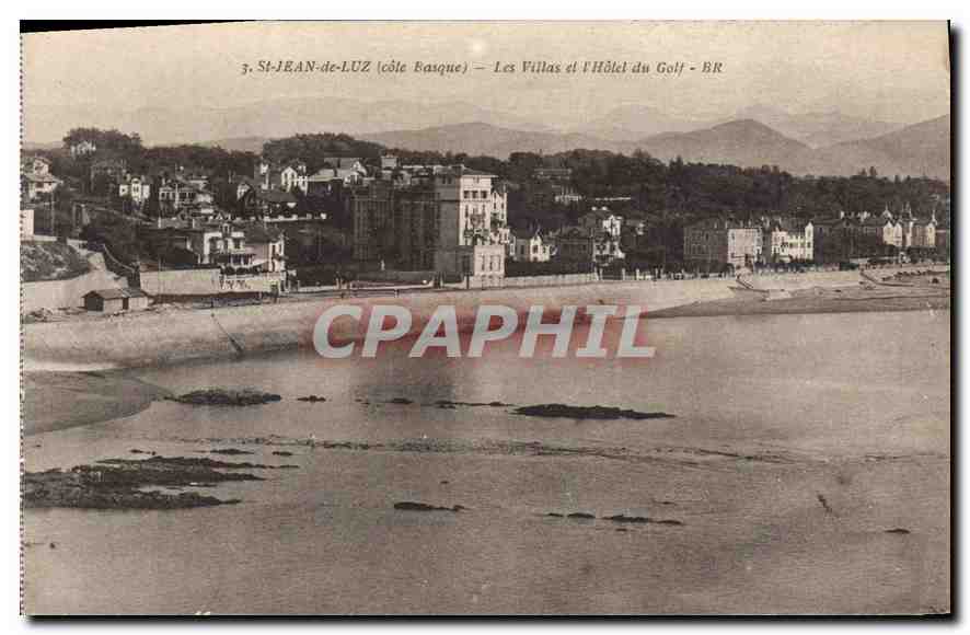 CPA Saint Jean de Luz (cote Basque) Les Villas et l'Hotel du Golf
