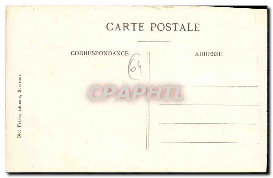CPA Saint Jean de Luz (cote Basque) Les Villas et l'Hotel du Golf — Verso