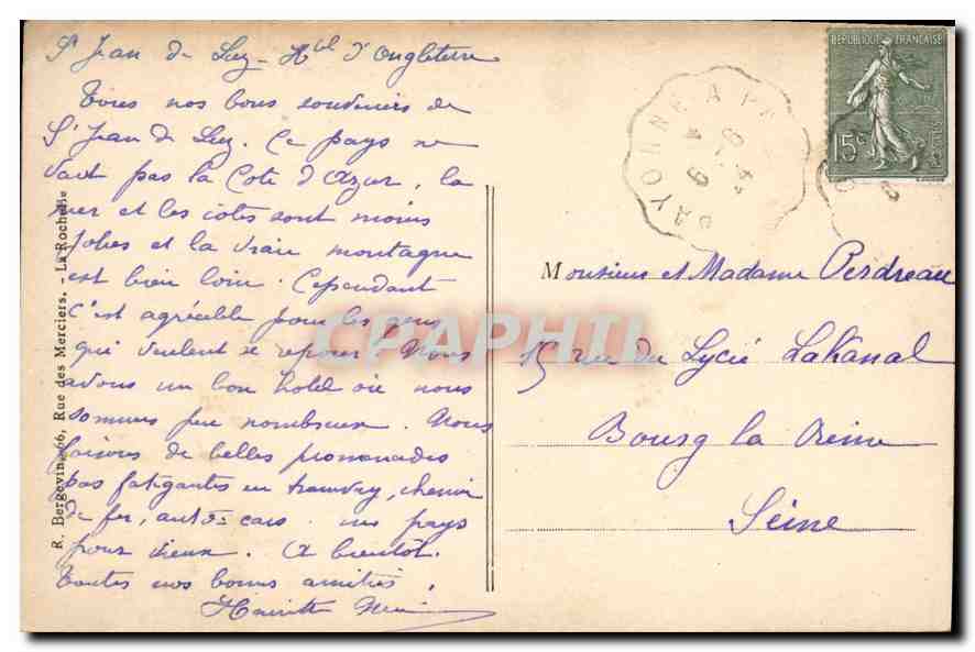 Port de Saint-Jean-de-Luz et la Rhune — Le Pays Basque — n° 10798 — Reverso