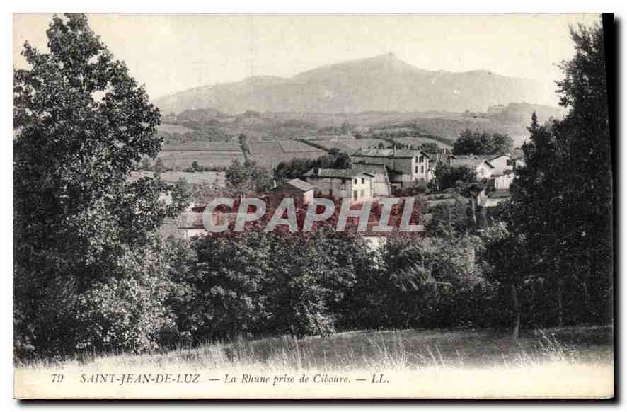 CPA Saint Jean de Luz lA Rhune prise de Ciboure