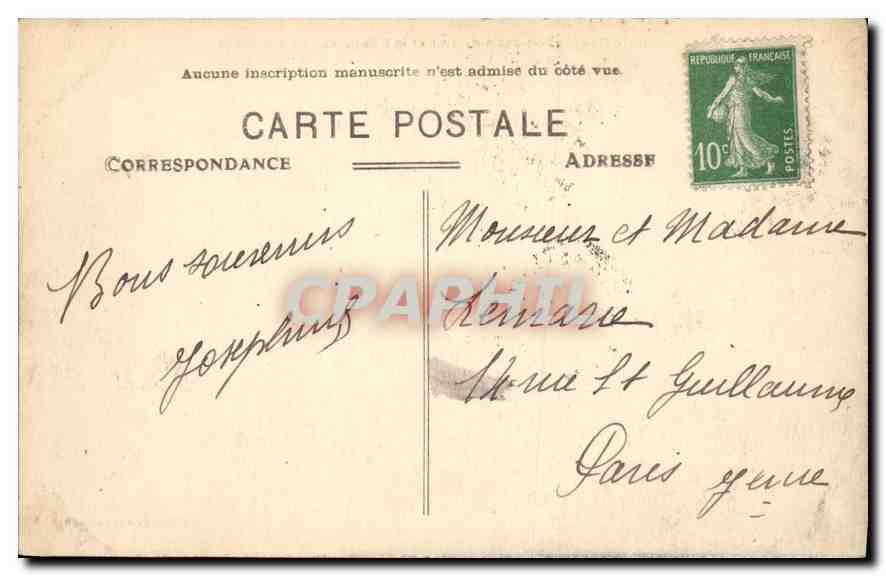 Côte Basque - St-Jean-de-Luz et la Rhune vus de Ste-Barbe — J. Dargains, éditeur — Verso