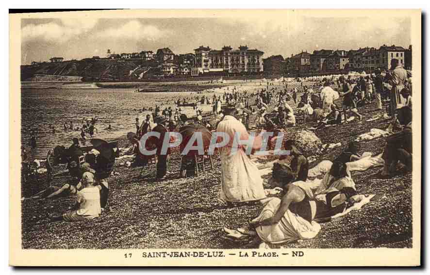 CPA Saint Jean de Luz dLa Plage