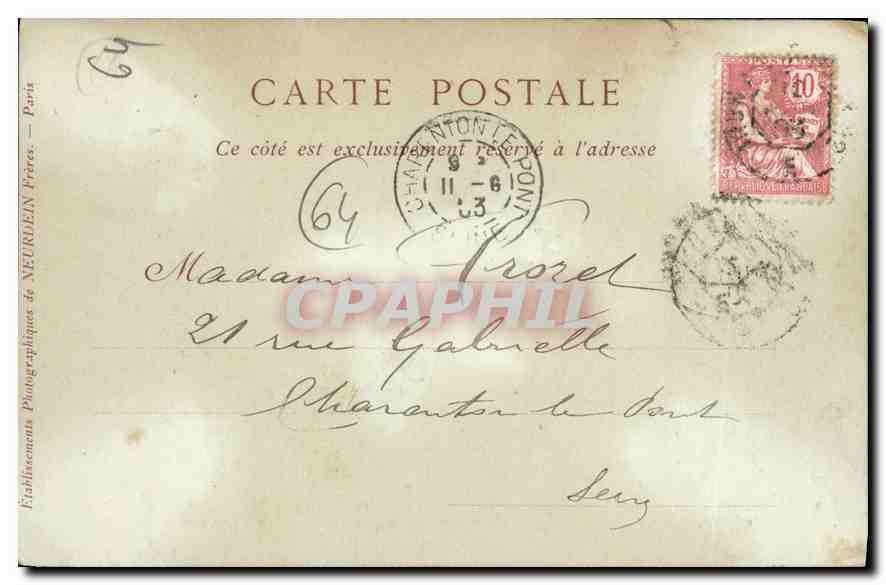 CPA Saint Jean de Luz La Maison de l'Infante et le Port — Verso