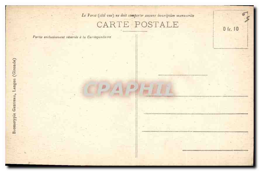 CPA Saint Jean de Luz La Cote basque Un coin du Port Maison de l'Infante — Verso