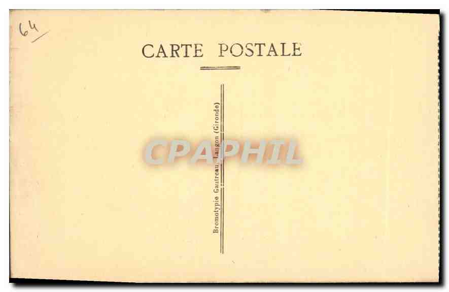 CPA Saint Jean de Luz La Cote basque Vallee de la Nivelle — Verso