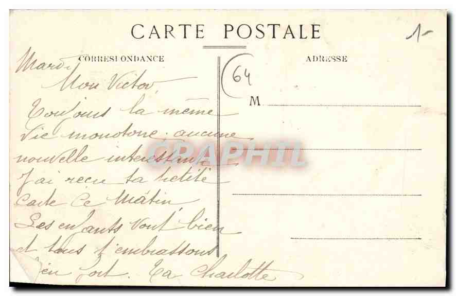 CPA Saint Jean de Luz Le Port et la Maison de l'Infante — Verso