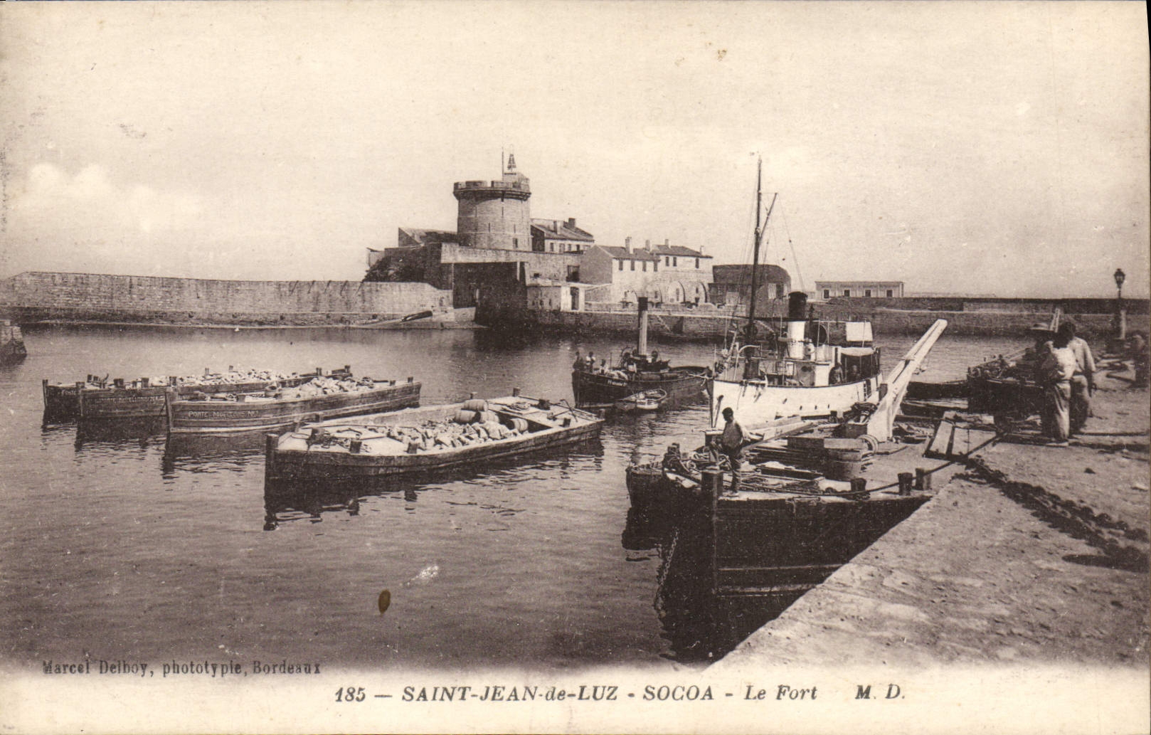 Saint-Jean-de-Luz - Socoa - Le Fort — Marcel Delhoy, phototypie, Bordeaux, n°185