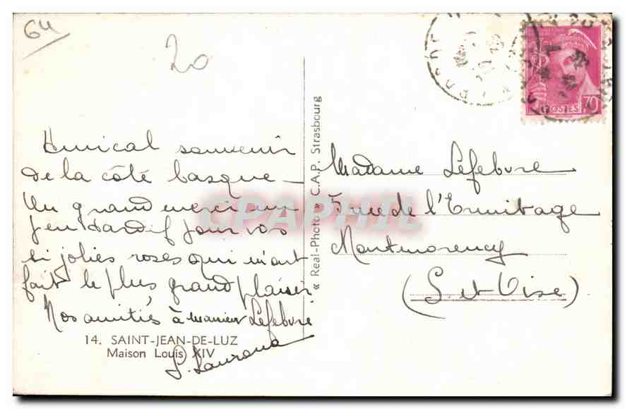 Saint-Jean-de-Luz — Maison Louis XIV — C.A.P. Strasbourg — Reverso