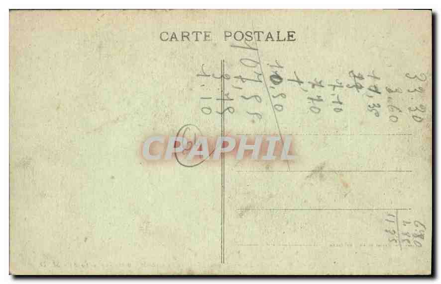 CPA Saint Jean de Luz Le Jardin Public et le Monument Terre de France aux Morts de la Grande Guerre — Verso