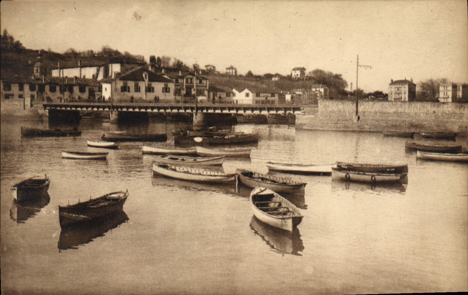 CPA Saint Jean de Luz (B P) Le Pont trait d'union de Ciboure et St Jean de Luz