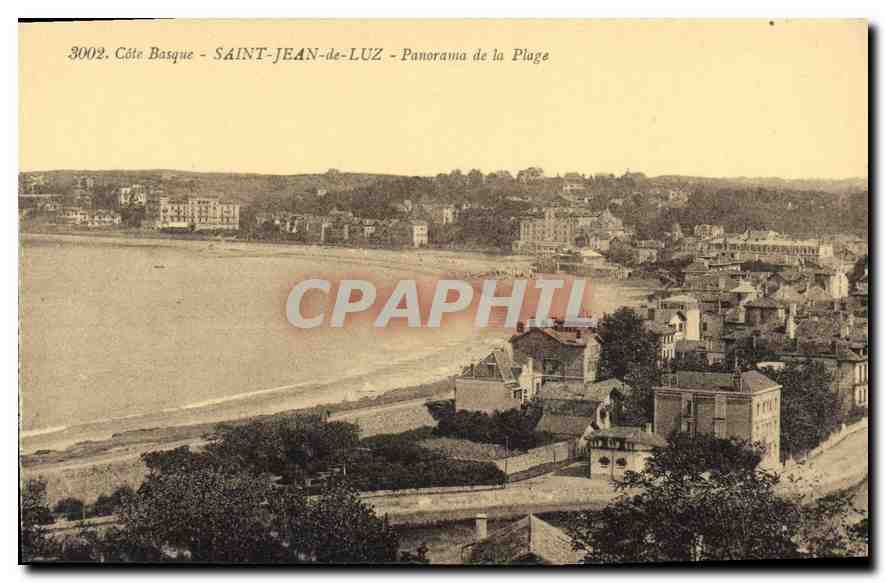CPA Saint Jean de Luz Cote Basque Panorama de la Plage
