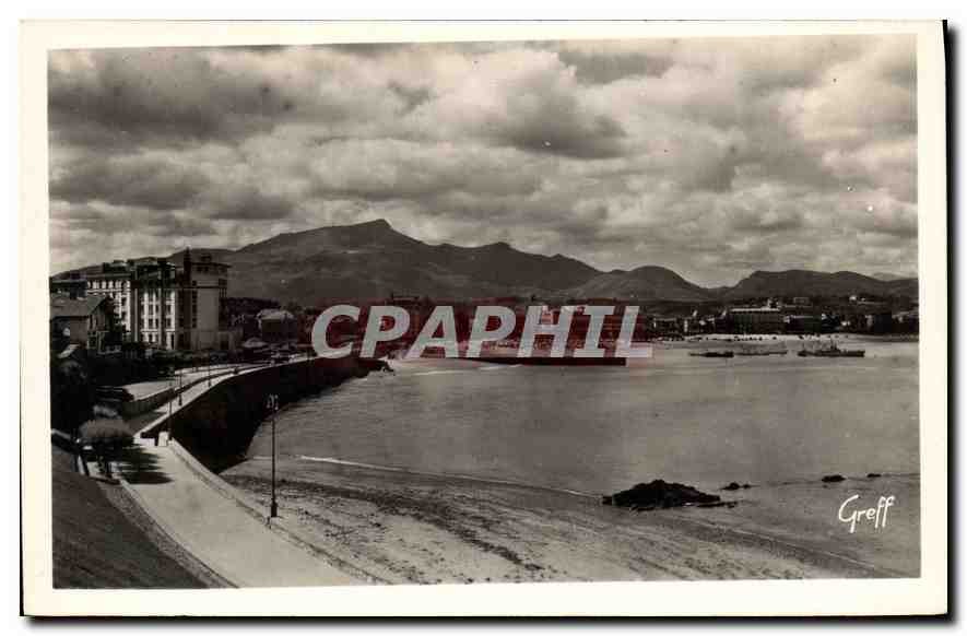 CPM Saint Jean de Luz ( Basses Pyrenees) En pays basque La rade et le Massif de la Rhune